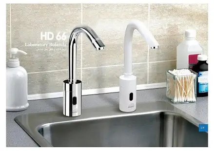 شیر ظرف شویی، آزمایشگاه، اتاق عمل چشمی اتوماتیک بلندا HD66 کروم - تصویر 2